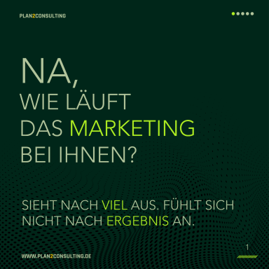 Frage zum Marketing; Eindruck von viel Aufwand, aber mangelnden Ergebnissen.